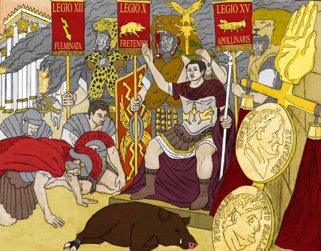 Preterism-Jewish-Roman-War-Titus-Caesar-abomination-that-causes-desolation image of the beast